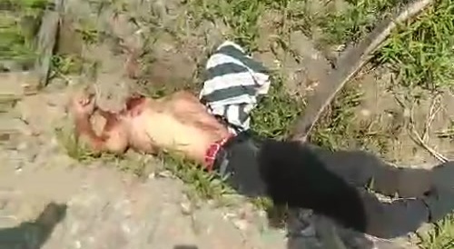 Dude lost his head on train tracks