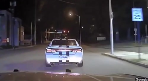 Dodge Charger crashes hard running from Police