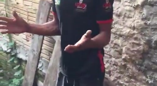 Thief gets beaten on the hands with a stick.