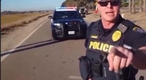 Someone given a warning still bullies the police