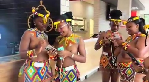 Wakanda Women Go Shopping - boobs alert
