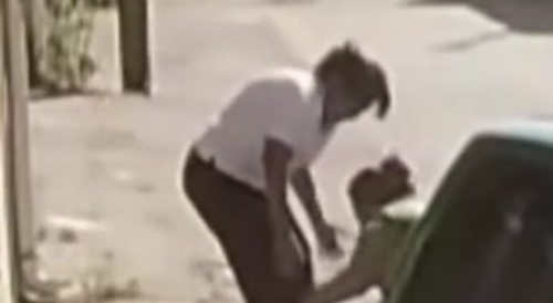 Woman tries to run over thief ...