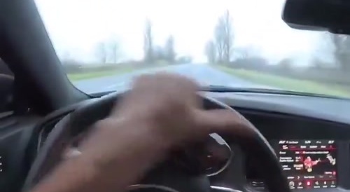 Someone gets carried away and goes off the road