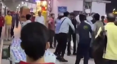 brawl with Apu and his brothers