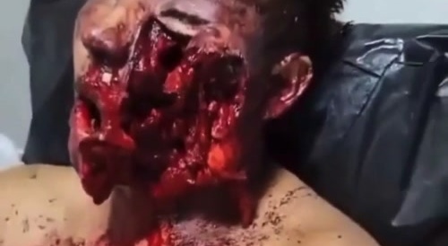 Guy Gets Blasted In The Face By A Pissed Off Husband