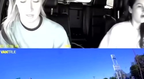 Someone tries to pass them on shoulder, hits median barrier, then pinballs into them.