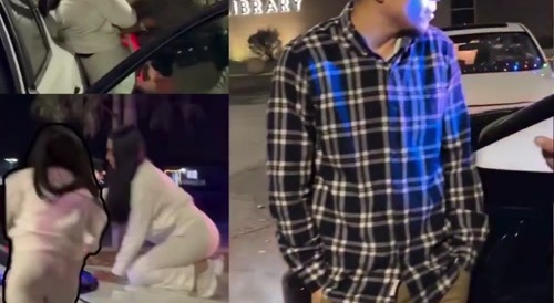 Jealous Girlfriend Destroys Boyfriend's Car