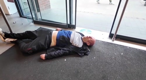 UK Panhandler knocked out by throw