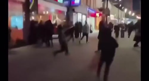 Guy shoots himself with firework