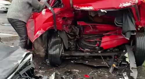 Performing CPR on dead man