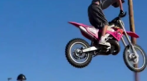 Dude jumps hill gets arrested