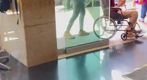 Topless Fatso Gets Kicked Outta Store