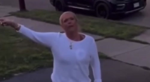 Karen Runs Up On Neighbors Porch And Gets KOd