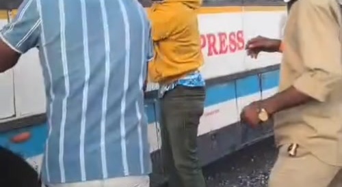 Bus & truck accident