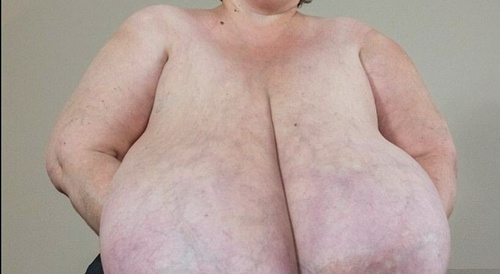 woman with huge breasts