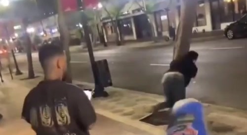 Three Drunks Fighting