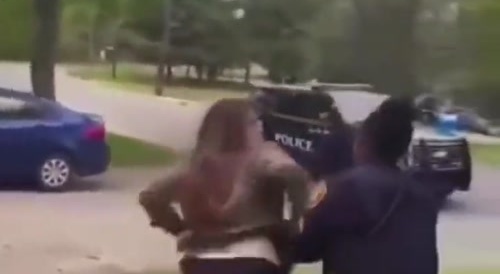 Karen shows her butt.