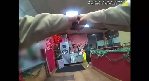 Stupid Man Points Gun At Cops In Cali.