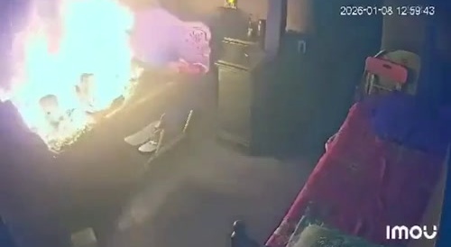 Sick Old Man Self Immolates In His Bed