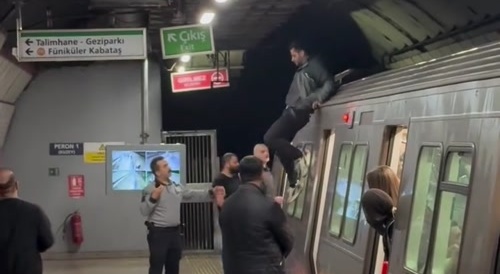 TikTok on top of a train