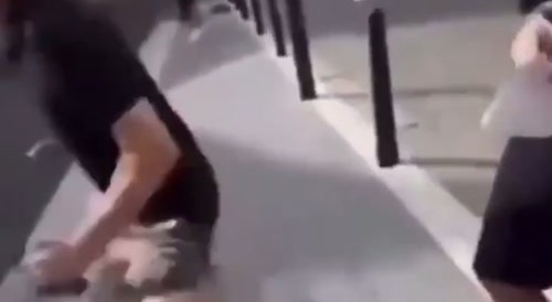 Idiot Gets Beated Up for Annoying a Pregnant Woman