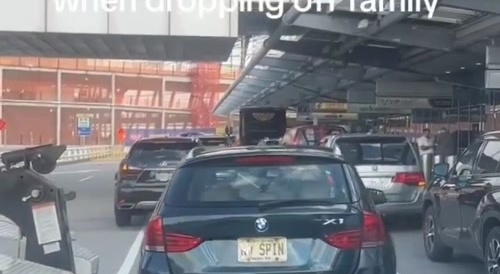 Vehicle towed at airport