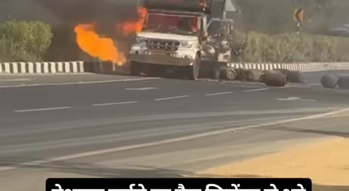 Pickup truck accident