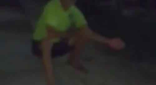 An old brazilian perv receives a treatment called "bolachas" (slaps)