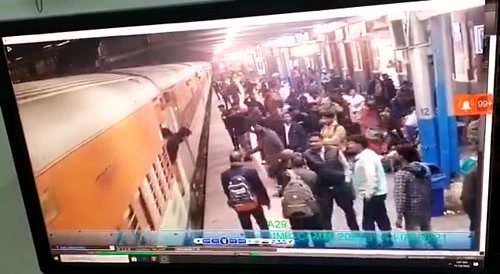 Train Station Worker Is Pushed Under Moving Train By Psycho