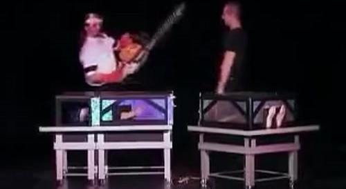 The magic trick didn't go well.