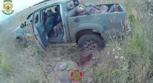 ambushing a pickup truck