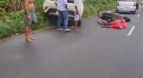 Accident at Gudalur national highway