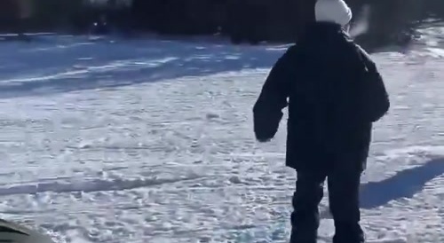 Helicopter crash lands