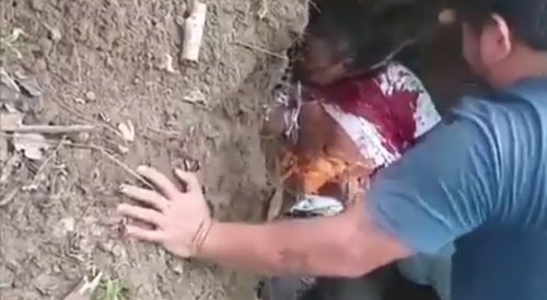 Mexican teacher Is stabbed and eviscerated in a grave