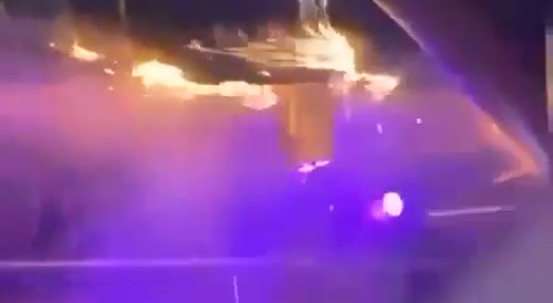 The start of the fire in Crans-Montana in Switzerland