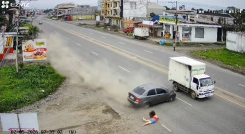 Woman standing by side of the road gets fatally ragdolled