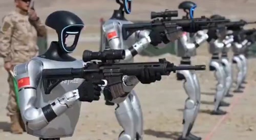 Unitree Robots with guns