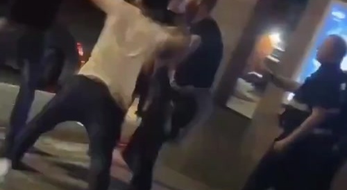 Migrant tries to fight Brits