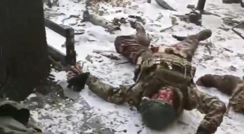 Truck Packed With Russian Soldiers Didn't Make It