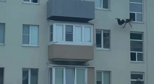 Russian jumps into the void.