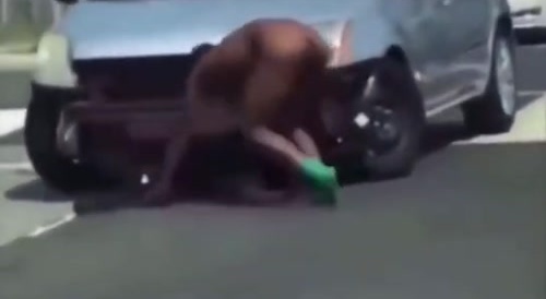 Black man Going Crazy