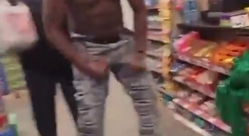 Angry Black Man Trashes Dollar Store