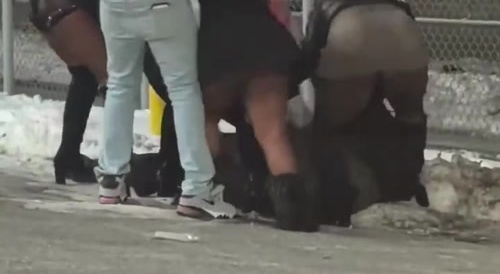 Upscale Ratchets Beat Gas Station Bum