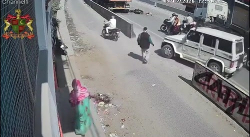 motorcyclist crushed by truck
