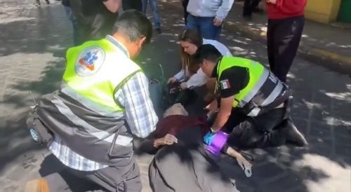 WHITE American Woman Gets Hit By RED Mexican Truck