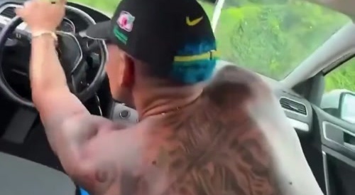 Insane shotgun driving