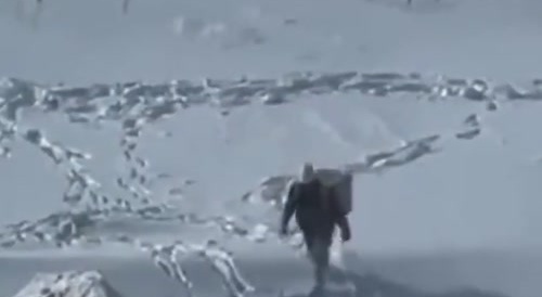 Pizza delivery in northern Russia