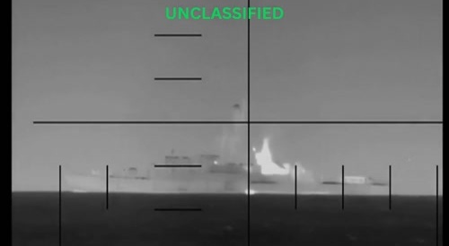 US torpedoing an Iranian Warship in the Indian Ocean