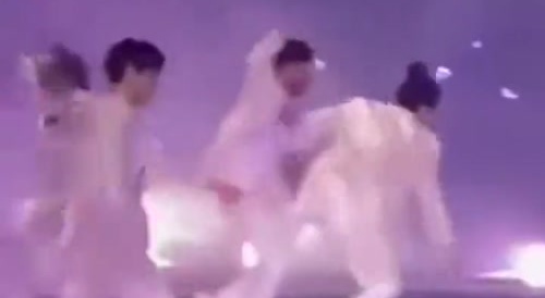 Boy band + Giant TV = Crunch!