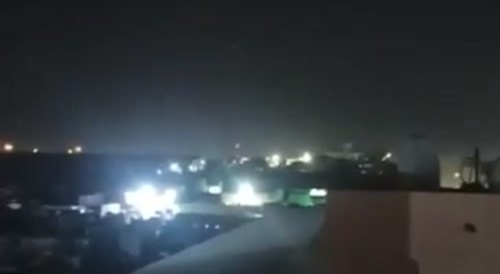 An Iranian missile strike